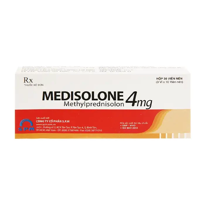 Medisolone 4mg SPM 2 vỉ x 10 viên
