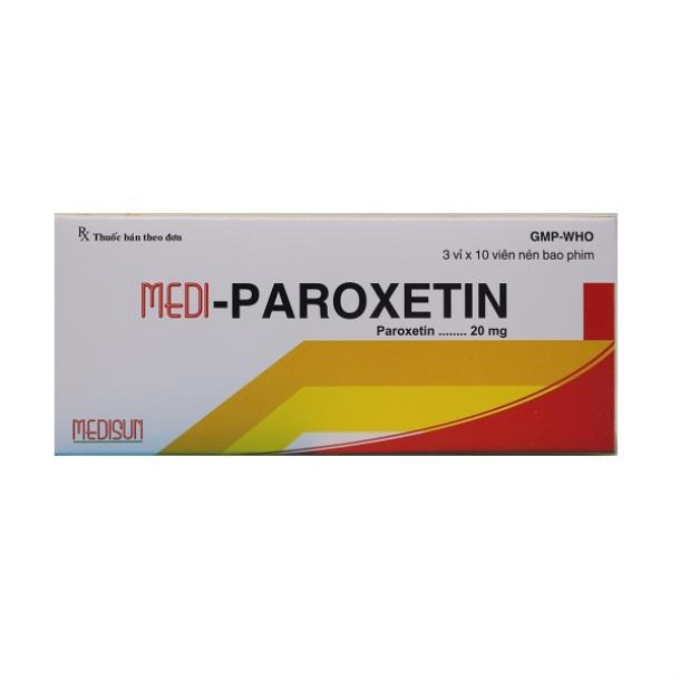 Medisun Medi Paroxetin 20mg, Hộp 30 viên