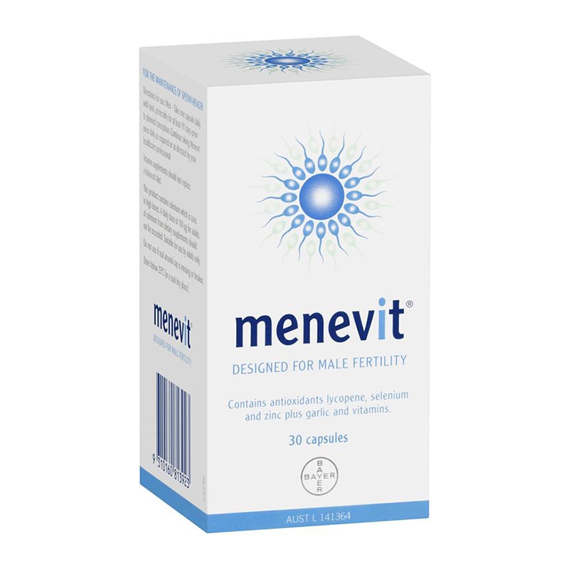 Tpbvsk hỗ trợ sinh sản cho nam Menevit Pre-Conception Sperm Health