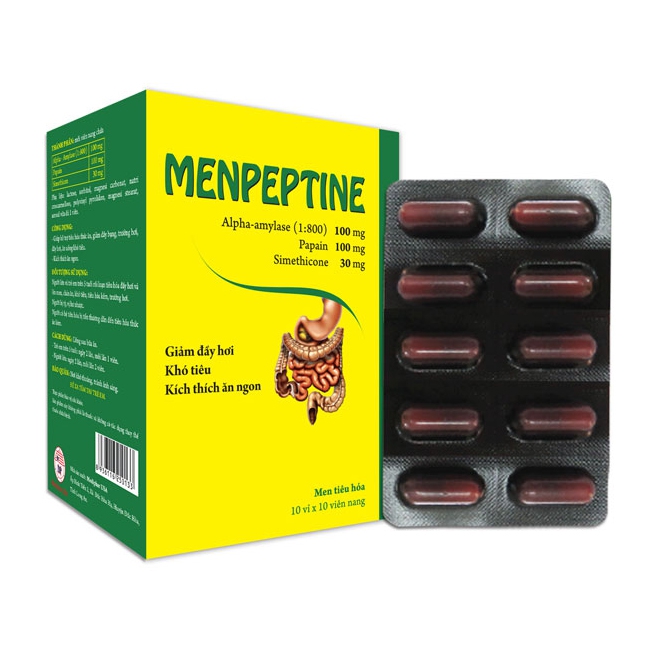 Menpeptine giảm trướng bụng đầy hơi kích thích ăn ngon