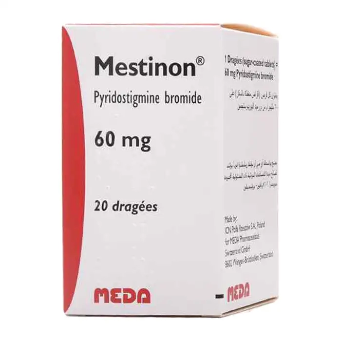 Mestinon 60mg Meda 20 viên - Thuốc trị bệnh nhược cơ