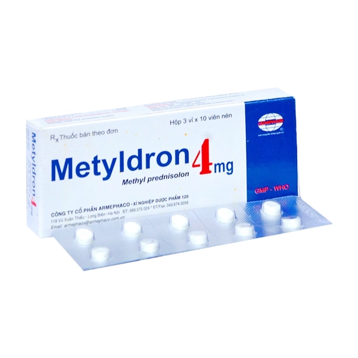 Metyldron 4mg Armephaco 3 vỉ x 10 viên