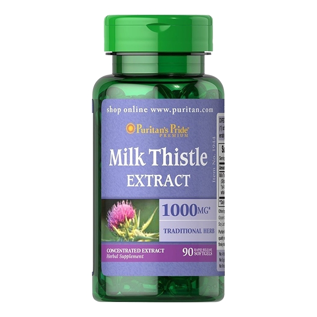 Viên uống bổ gan Milk Thistle Extract Puritan Pride 1000mg