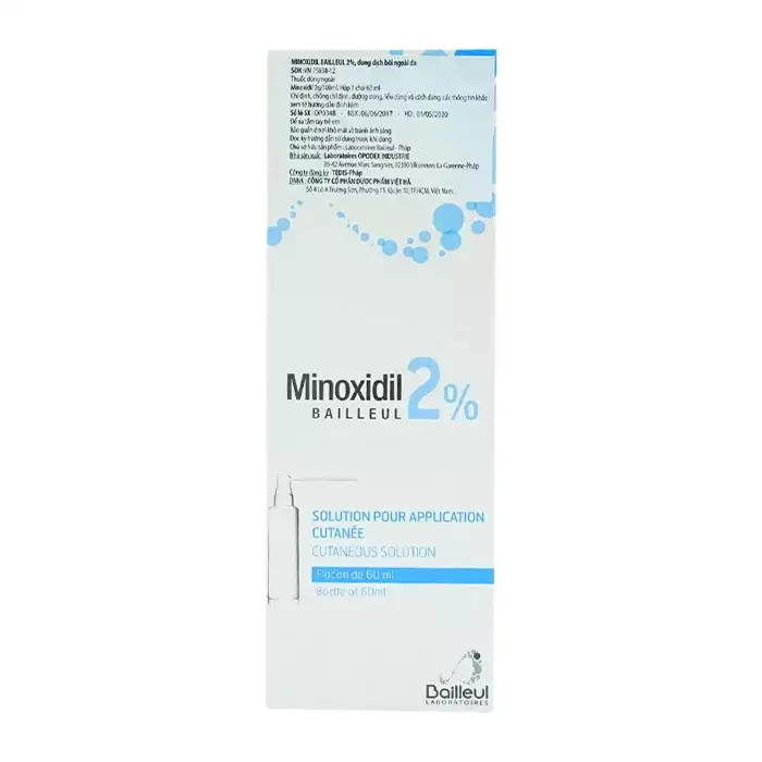 Minoxidil 2% Bailleul 60ml - Thuốc mọc tóc