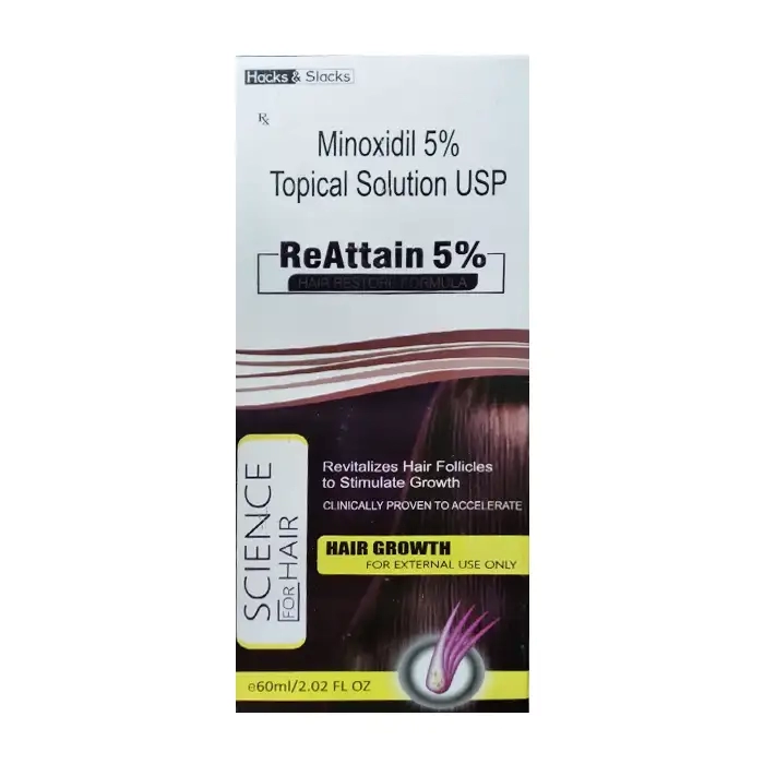 Minoxidil ReAttain 5% Topical Solution USP 60ml - Dung dịch mọc tóc