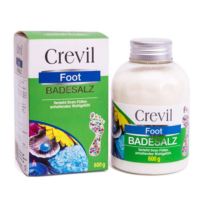 Muối ngâm chân cho người đau nhức xương khớp Foot Badesalz 600g Crevil