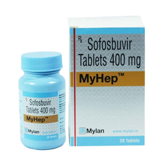 Thuốc Mylan Myhep Sofosbuvir Tablets 400mg, Hộp 28 viên
