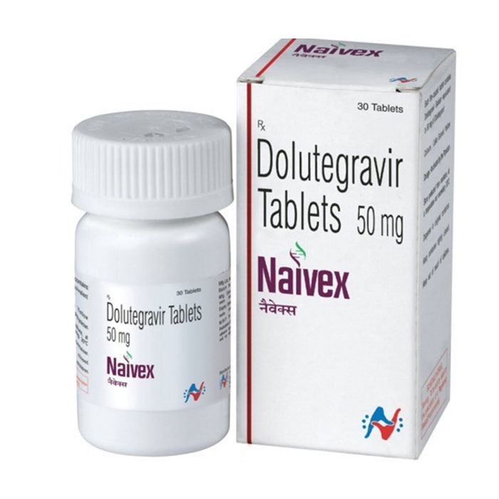 Thuốc Naivex Dolutegravir 50mg, Hộp 30 viên