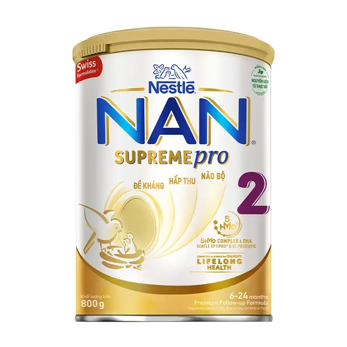 Nan Supremepro 2 Nestlé 800g - Tăng cường kháng thể đường ruột