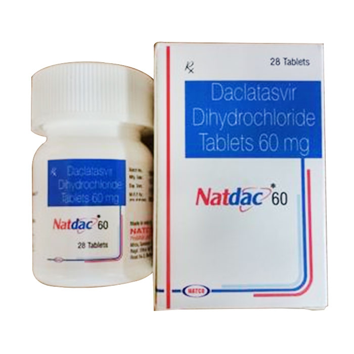 Thuốc Natco Natdac 60mg, Chai 28 viên 
