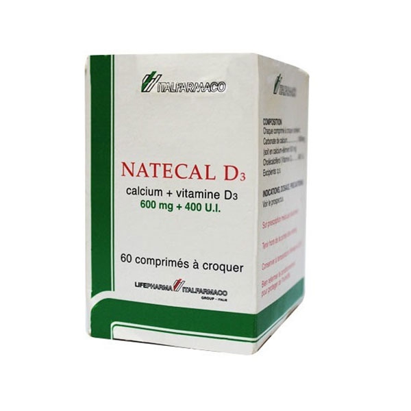 Vitamin Natecal D3, Hộp 60 viên