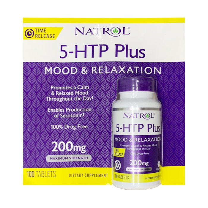 Natrol 5-HTP Mood and Stress 200mg, 100 viên