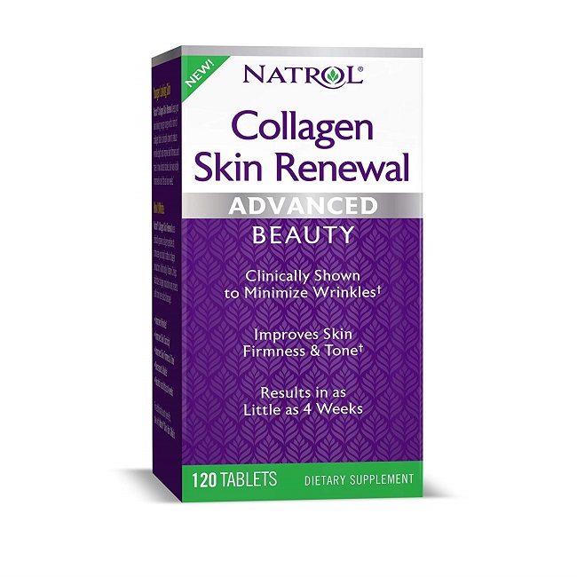 Natrol Collagen Skin Renewal dạng viên bổ sung collagen 120 Viên