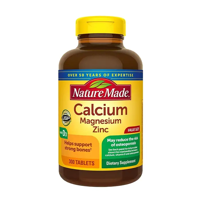 Nature Made Calcium With Magnesium and Zinc With Vitamin D3 | Chai 300 viên