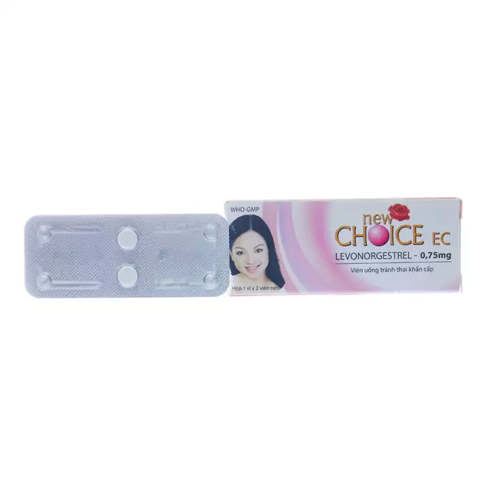 New Choice EC 0.75mg 1 vỉ x 2 viên - Thuốc tránh thai khẩn cấp