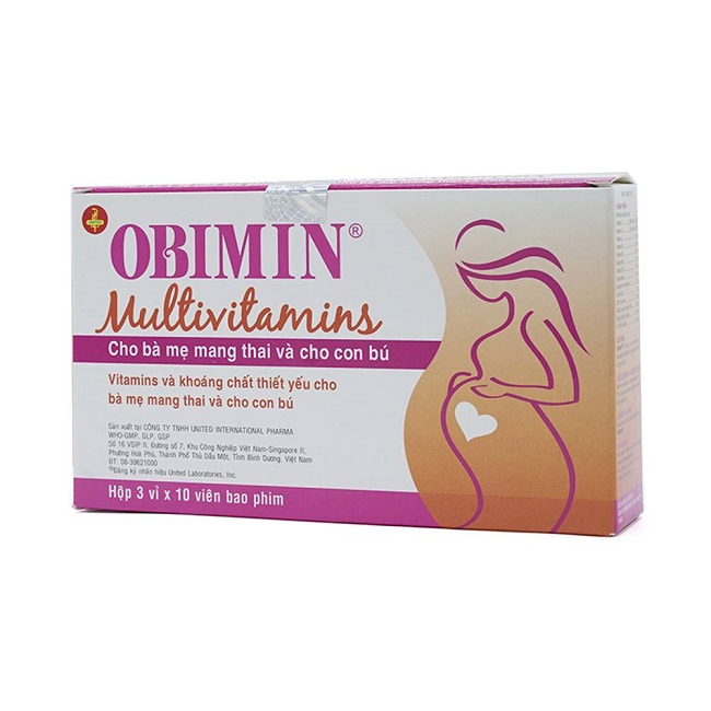 Obimin Multivitamins bổ sung vitamin và khoáng chất cho bà bầu | Hộp 30 viên