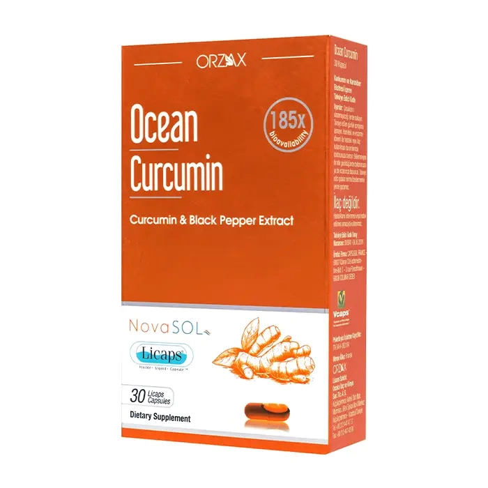 Ocean Curcumin Orzax 2 vỉ x 15 viên - Hỗ trợ giúp bảo vệ niêm mạc dạ dày