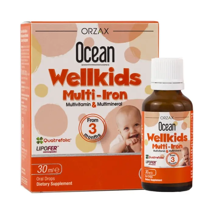 Ocean Wellkids Multi-Iron Orzax 30ml - Bổ sung sắt và vitamin cho bé