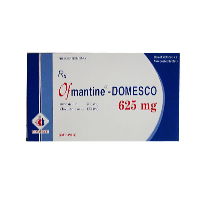 Thuốc kháng sinh DMC Ofmantine 625mg, Hộp 35 viên