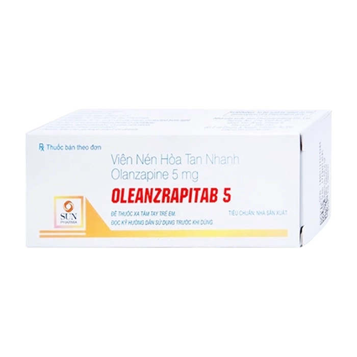 Oleanzrapitab 5mg Sun Pharma 5 vỉ x 10 viên - Trị tâm thần phân liệt