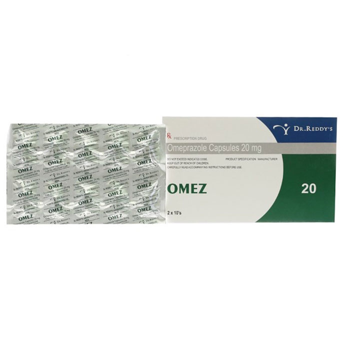 Thuốc điều trị loét dạ dày tá tràng Omez 20mg, 20 viên