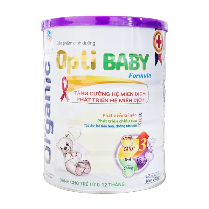 Opti Baby Organic 900g - Tăng cường miễn dịch cho trẻ