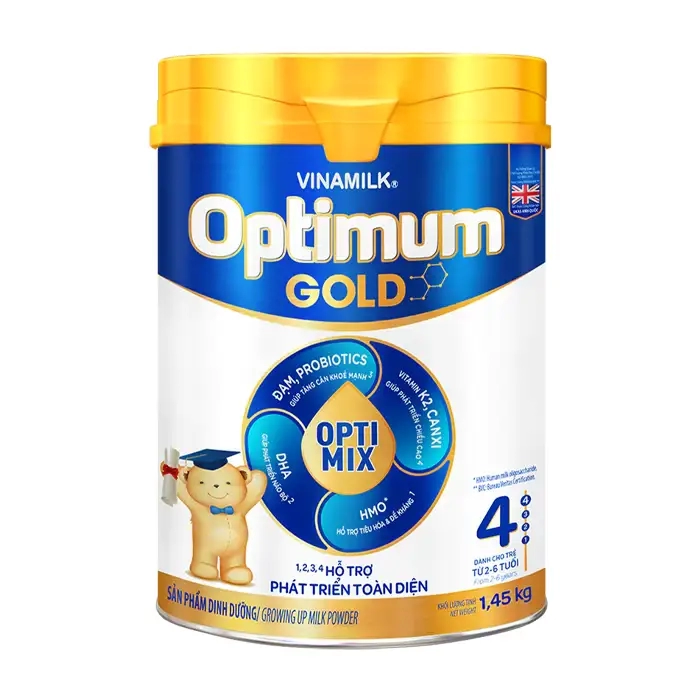 Optimum Gold 4 Vinamilk 850g - Hỗ trợ phát triển toàn diện