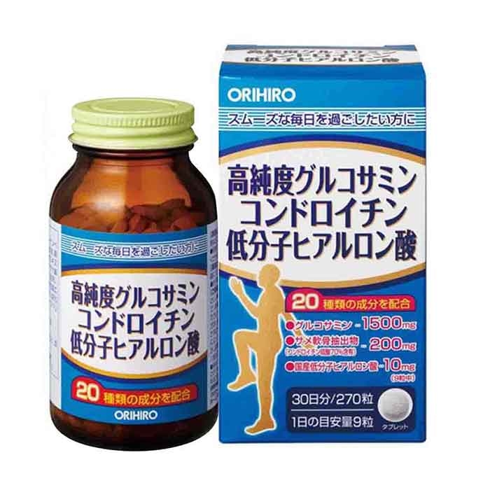 Orihiro Hight Purity Glucosamine Grain Economical Bottle giúp xương chắc khỏe
