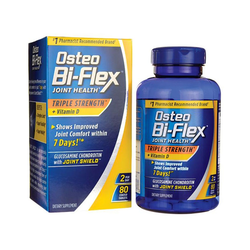 Thuốc bổ khớp Osteo Bi-Flex Triple Strength + Vitamin D3, Chai 80 viên