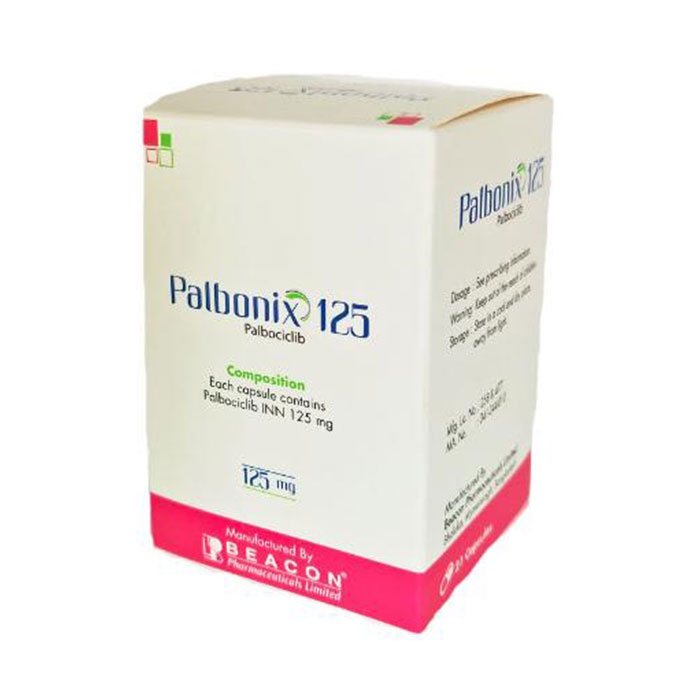 Thuốc điều trị ung thư Palbonix 125mg, Hộp 21 viên