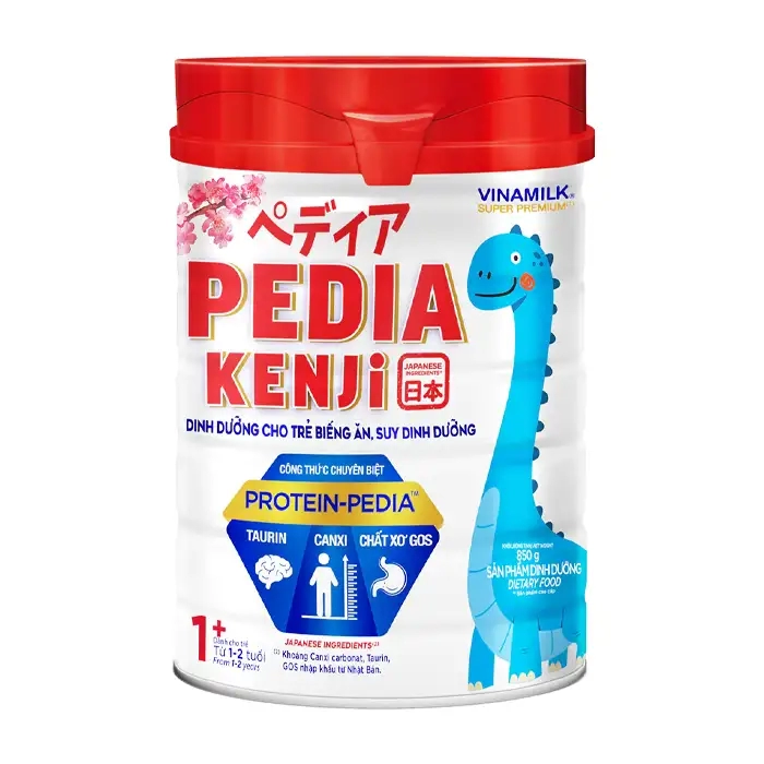 Pedia Kenji 1+ Vinamilk 850g - Sữa dành cho trẻ biếng ăn, suy dinh dưỡng