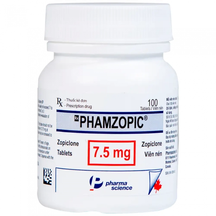 Phamzopic 7,5mg Pharma Science 100 viên