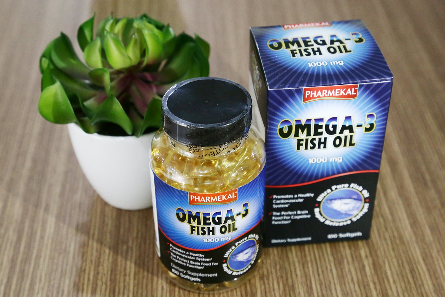 Tpbvsk dầu cá Pharmekal Omega 3 Fish Oil 1000mg, Chai 100 viên