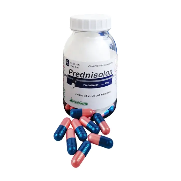 Prednisolon Caps 5mg Vacopharm 200 viên – Thuốc kháng viêm