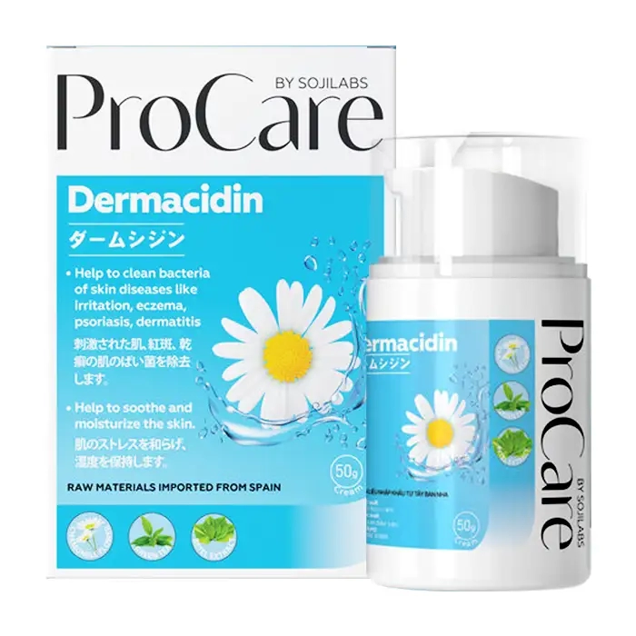 Procare Dermacidin Sojilabs 50g - Kem làm sạch và dưỡng ẩm da