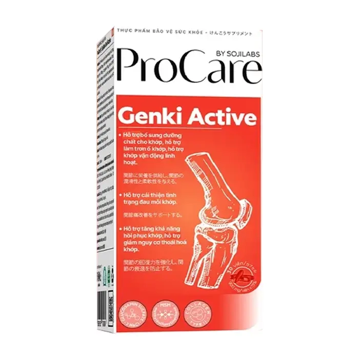 Procare Genki Active Sojilabs 30 viên - Viên uống bổ xương khớp