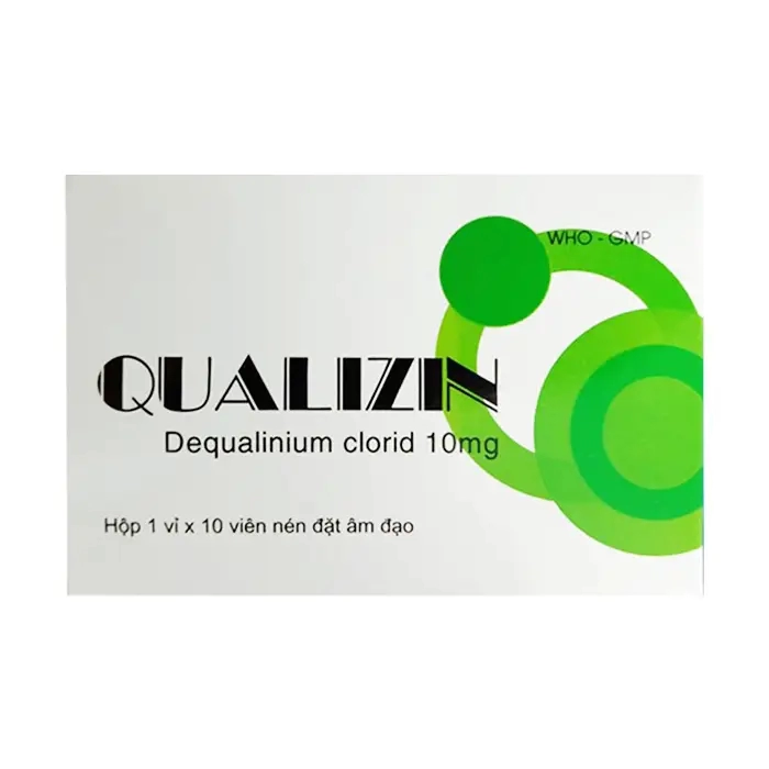 Qualizin 10mg, 1 vỉ x 10 viên - Thuốc đặt phụ khoa