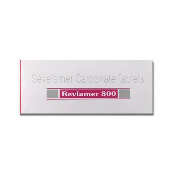 Thuốc thận Revlamer 800 Sevelamer Carbonate Tablets, Hộp 100 viên