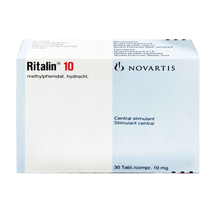 Ritalin 10mg Novartis 1 vỉ x 15 viên