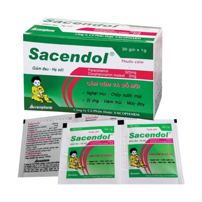 Sacendol Vacopharm 1g - Thuốc cảm cúm