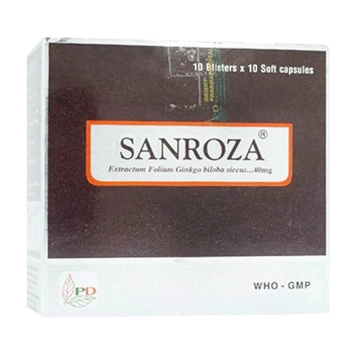 Sanroza 40mg Phương Đông 10 vỉ x 10 viên - Trị suy giảm tuần hoàn ngoại vi