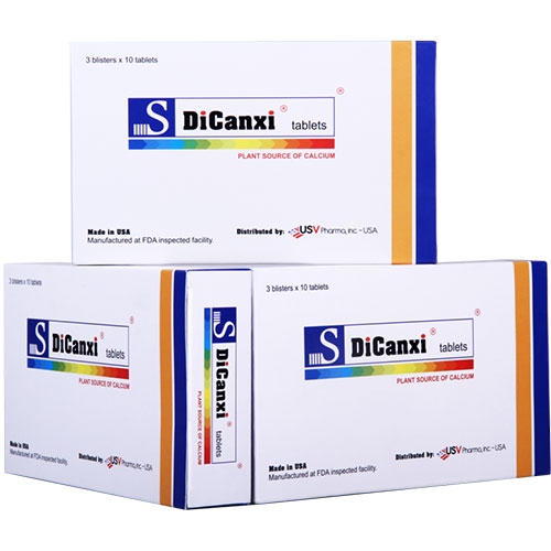 Viên uống S-DiCanxi bổ sung Canxi cho người già, trẻ em và phụ nữ mang thai