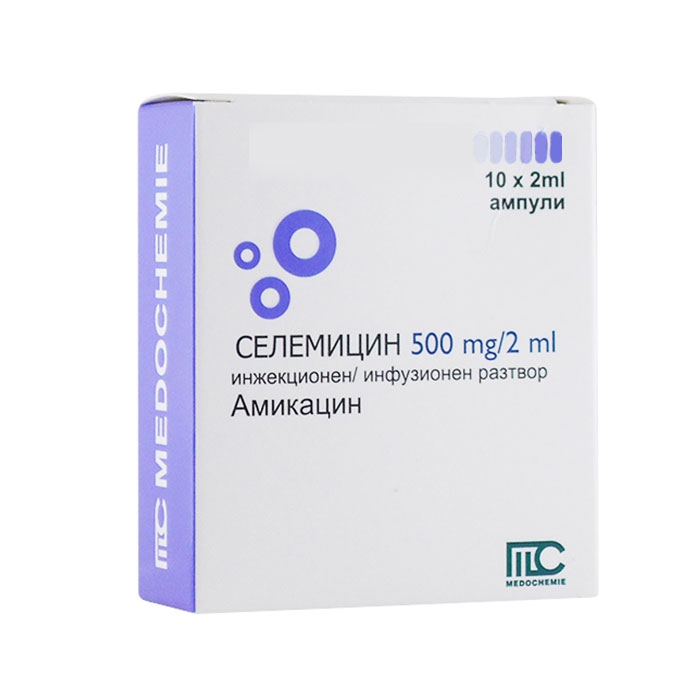 Thuốc Selemycin 500mg/2ml, Hộp 10 ống