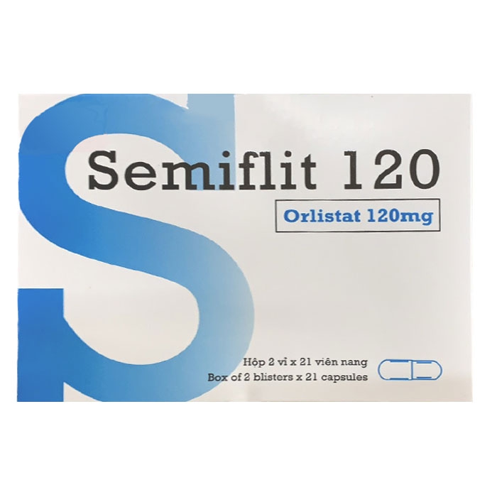 Thuốc giảm cân Semiflit 120mg PMP, Hộp 42 viên