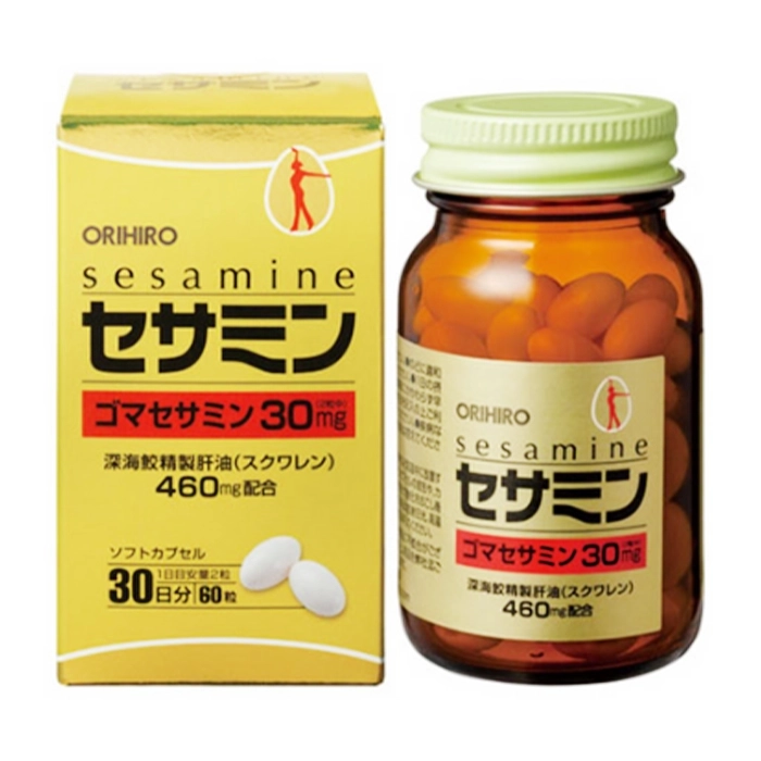 Sesamin Squalene Orihiro 60 viên - Hỗ trợ tim mạch
