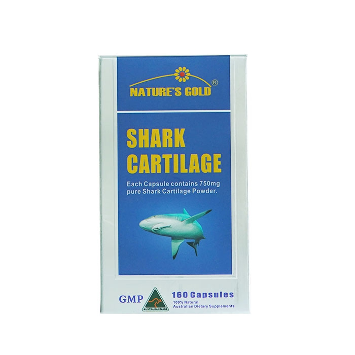 Tpbvsk Sụn cá mập Nature's Gold Shark Cartilage 750mg, Hộp 160 viên