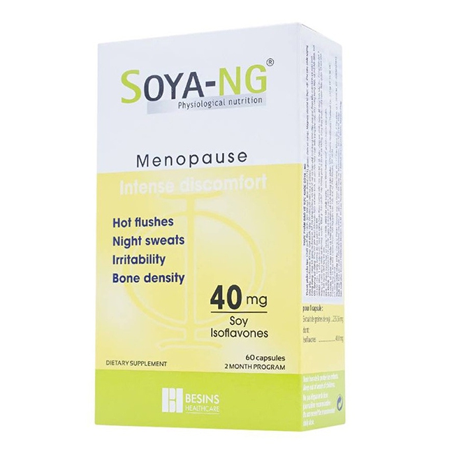 Sinh lý nữ SOYA-NG chứa Isoflavone 40mg, 60 Viên