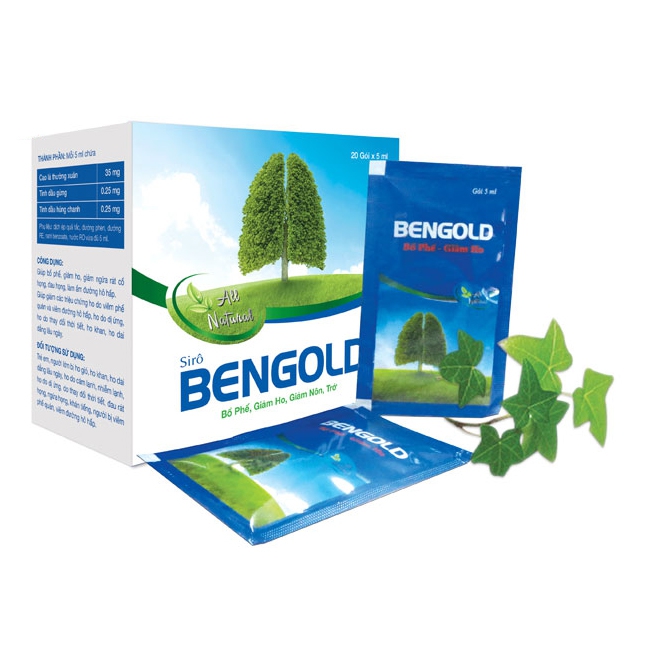 Siro Bengold giúp bổ phế giảm ho giảm đau họng