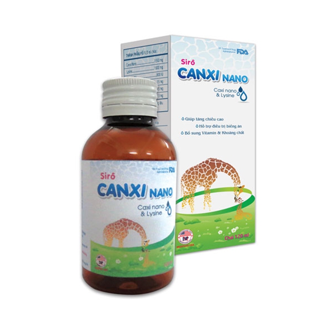 Siro Canxi Nano bổ sung Canxi và Vitamin