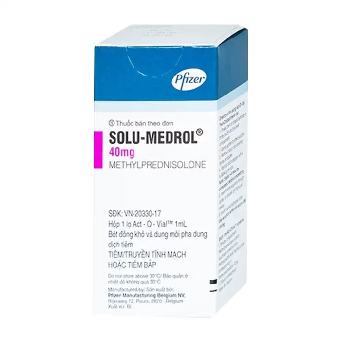 Solu Medrol 40mg Pfizer 1ml - Dung dịch tiêm